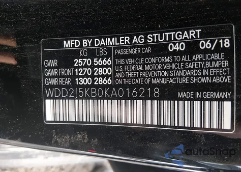 2019 Mercedes-Benz Cls 450 4Matic z USA, uszkodzony, nr VIN WDD2J5KB0KA016218